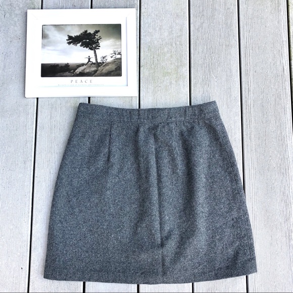MADEWELL charcoal grey wool blend skirt, size 4 - Picture 3 of 9